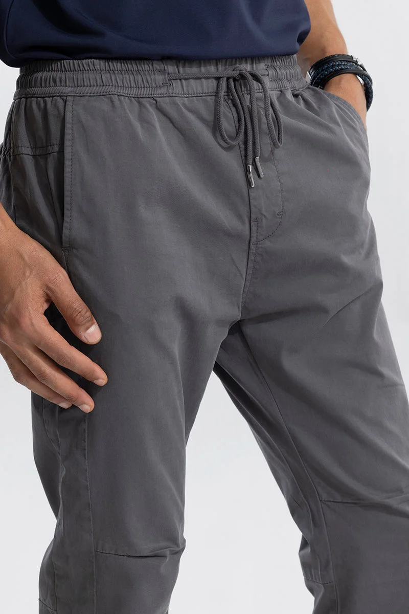 SNITCH Grey Starkie Ash Grey Cargo Pant for Men | Best Price UAE